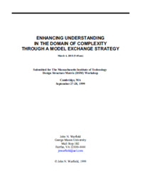 Enhancing Understanding In The Domain Of Complexity Through A Model Exchange Strategy