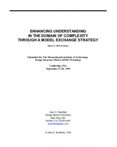 Enhancing Understanding In The Domain Of Complexity Through A Model Exchange Strategy